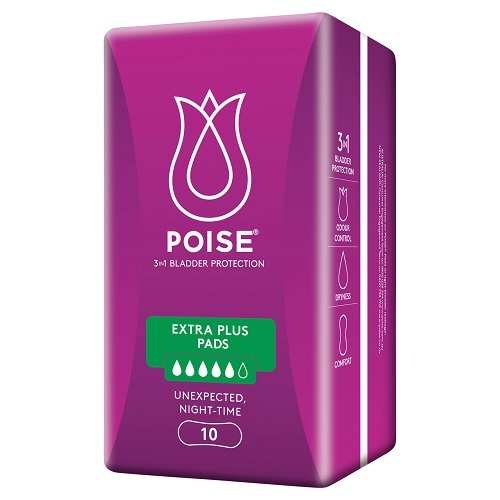 Poise Pads Bladder Leaks Extra Plus Pack 10 (91691)